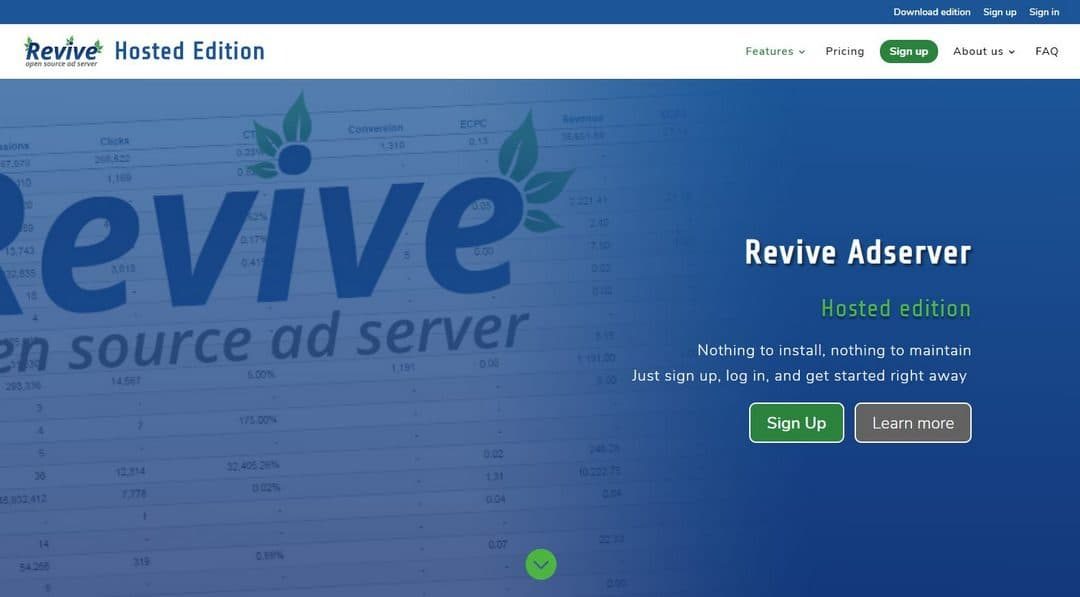 Revive Adserver Hosted edition updated to version 4.2.1